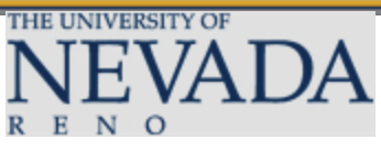 A subdued, less colorful version of the wordmark reading "University of NEVADA Reno."