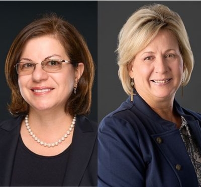 Headshots of Armina Karapetian and Robyn Brunscher side by side.