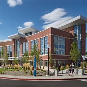 E.L. Wiegand Fitness Center exterior on a sunny day