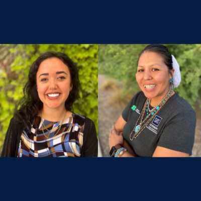 Tammy Haddad and Matilda Begay.