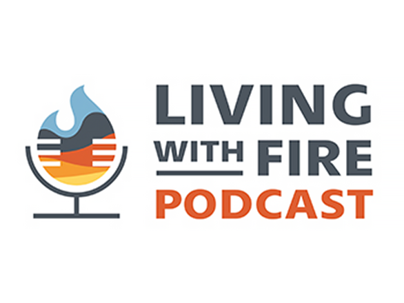 Living With FIre Podcast logo.