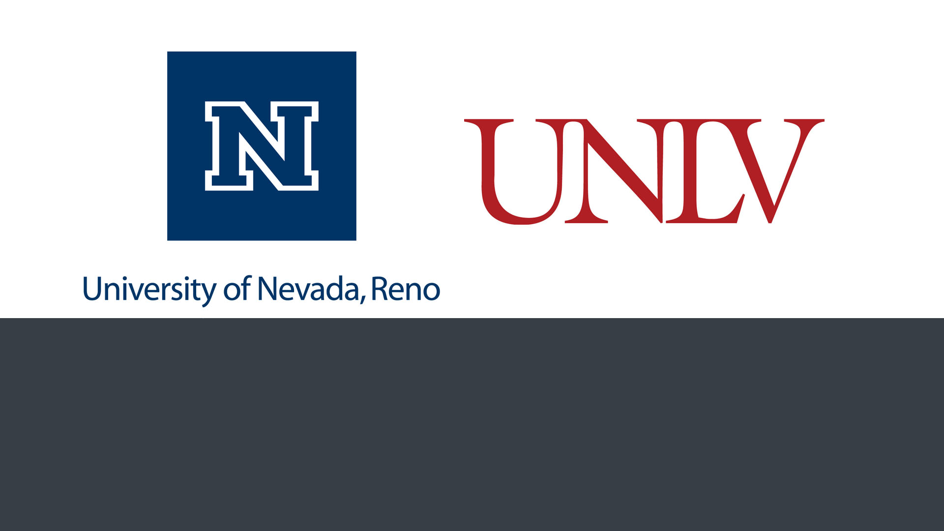 University of Nevada, Reno and University of Nevada, Las Vegas logos