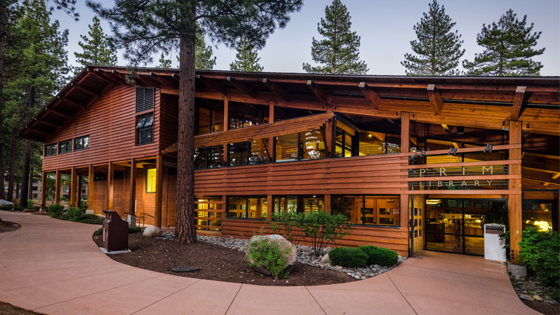 Prim Library on the campus of Sierra Nevada University