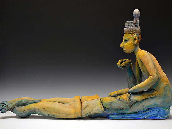 Narrative in clay sculpture artwork from Susannah Israel